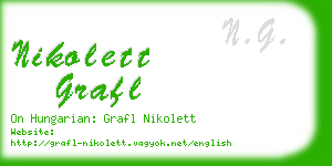 nikolett grafl business card